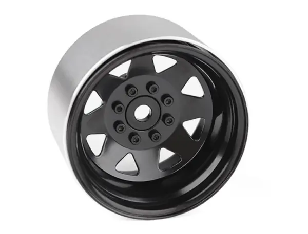 Rc4wd 8lug Deep Dish Wagon 1.9 Steel Stamped B/L Wheels Black