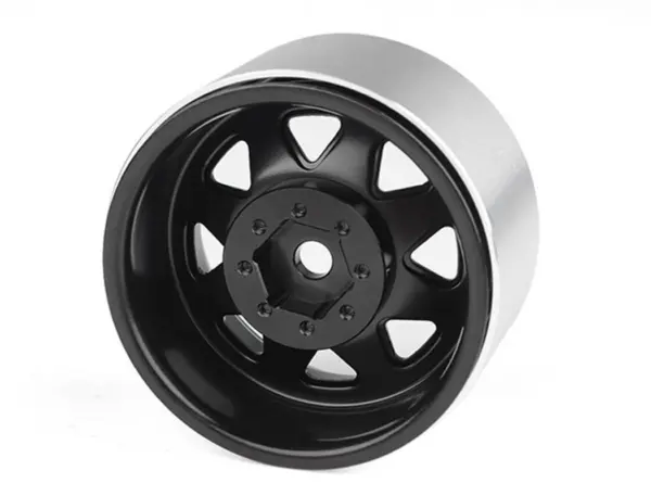 Rc4wd 8lug Deep Dish Wagon 1.9 Steel Stamped B/L Wheels Black