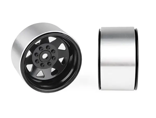 Rc4wd 8lug Deep Dish Wagon 1.9 Steel Stamped B/L Wheels Black