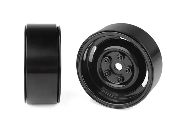Rc4wd 1.9" Landies Vintage Stamped Steel B/Lock Wheels Black
