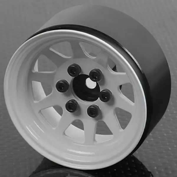 Rc4wd Oem Stamped Steel 1.9" Beadlock Wheels (White)