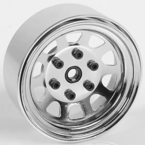Rc4wd Stamped Steel 1.7" Beadlock Wagon Wheels (Chrome)