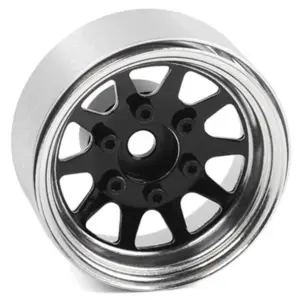Rc4wd Oem 6-Lug Stamped Steel 1.55" Beadlock Wheels (Black &