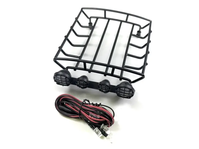 1:10 Metal Luggage Rack with LED Set 130mm