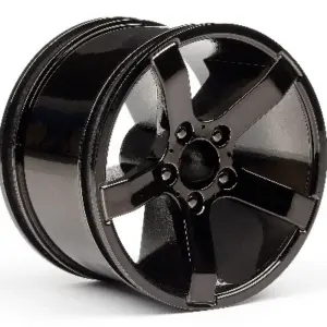 HPI Racing Bullet Mt Wheels Black Chrome (Pr)