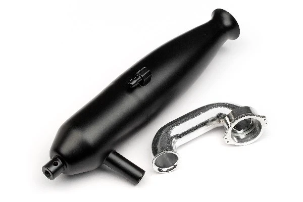 HPI Racing Black Exhaust Pipe & Manifold .28