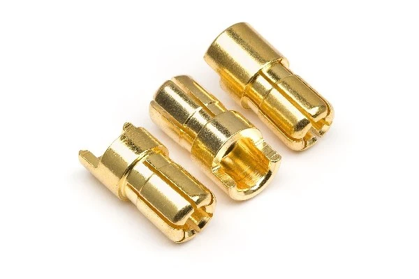 HPI Racing Male Gold Connectors (6.0Mm Dia) (3 Pcs)