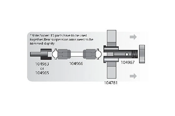 HPI Racing Super Heavy Duty Drive Axle 25X70Mm (2Pcs)