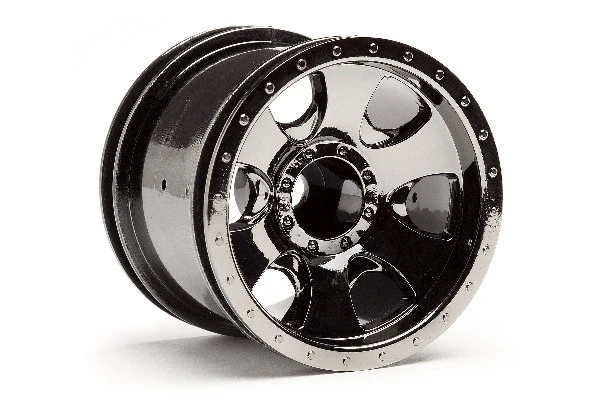 HPI Racing Warlock Wheel Black Chrome (2.2In/2Pcs)