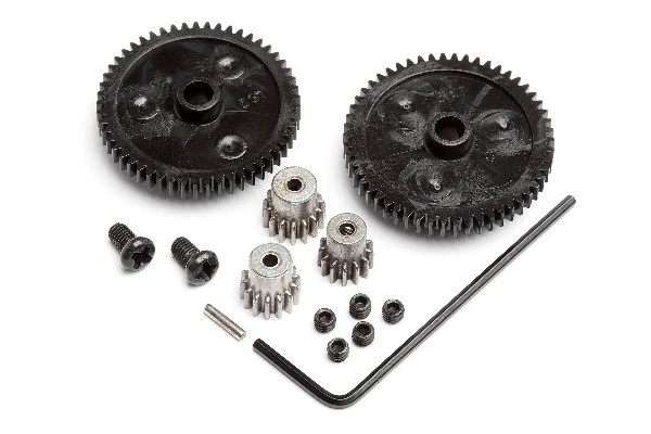 HPI Racing Spur Gear Set (2Pcs)/Pinion Gear Set (3Pcs)