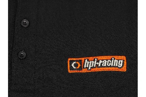 HPI Racing Hpi Classic Polo Shirt (Black/Adult Small) – view 2