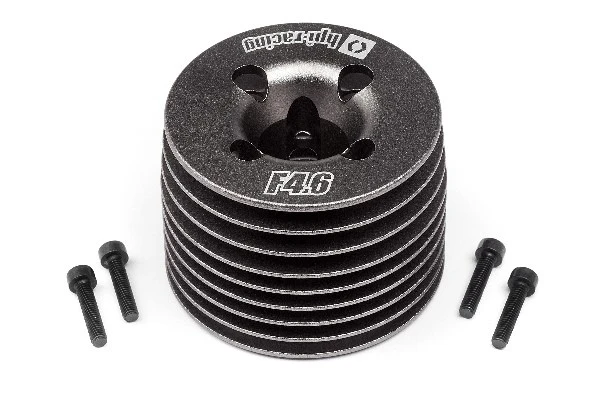 HPI Racing Aluminum Heatsink Head (Gunmetal/F4.6 V2)