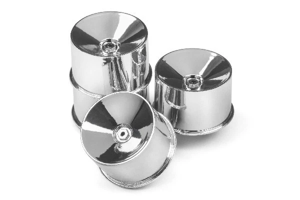 HPI Racing Q32 Dish Wheel Set (Chrome/22x14/4Pcs)