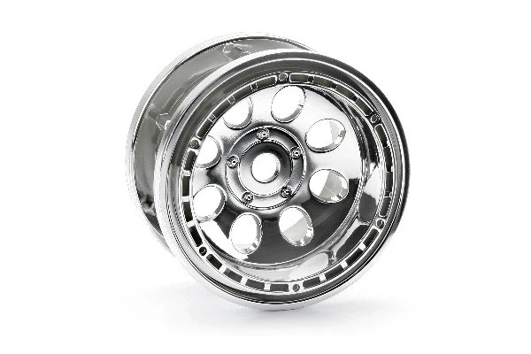 HPI Racing Rock 8 Bead Lock Wheel Chrome (55X36Mm/2Pcs)