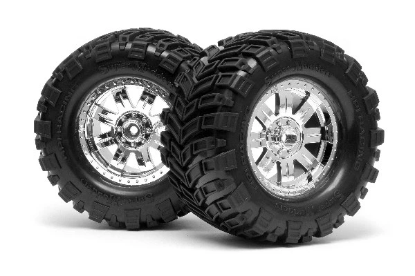 HPI Racing Mounted Super Mud Tire 165X88Mm Ringz Wheel SHNCRM