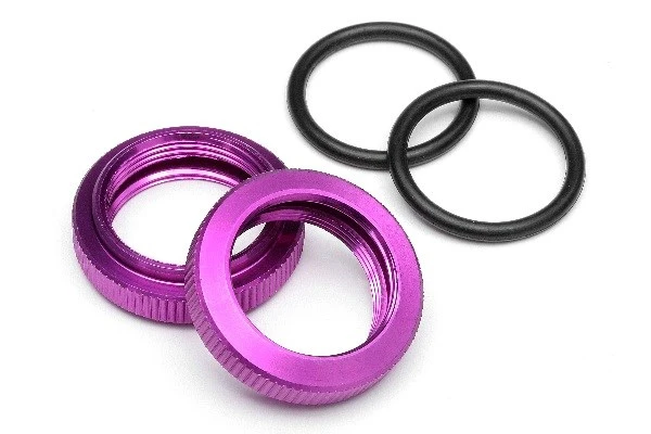 HPI Racing Shock Adjuster Nut 20Mm (Purple/2Pcs)