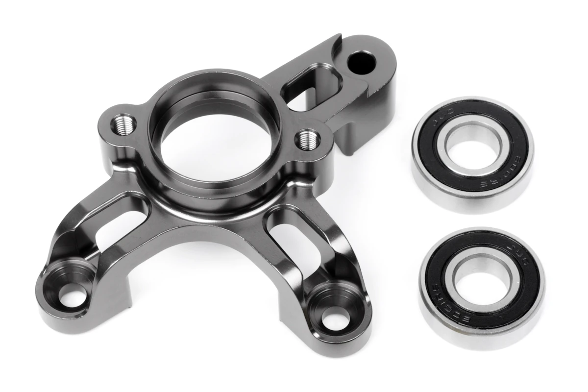 HPI Racing Heavy Duty Aluminum Pinion/Clutch Mount (Gunmetal) – view 2
