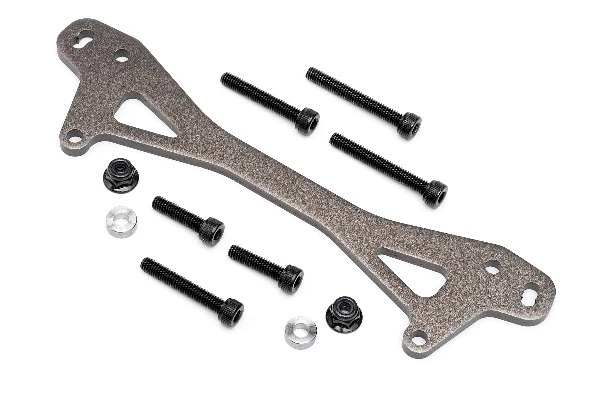 HPI Racing Rear Shock Mount Plate a (Gunmetal/+12Mm) – view 2