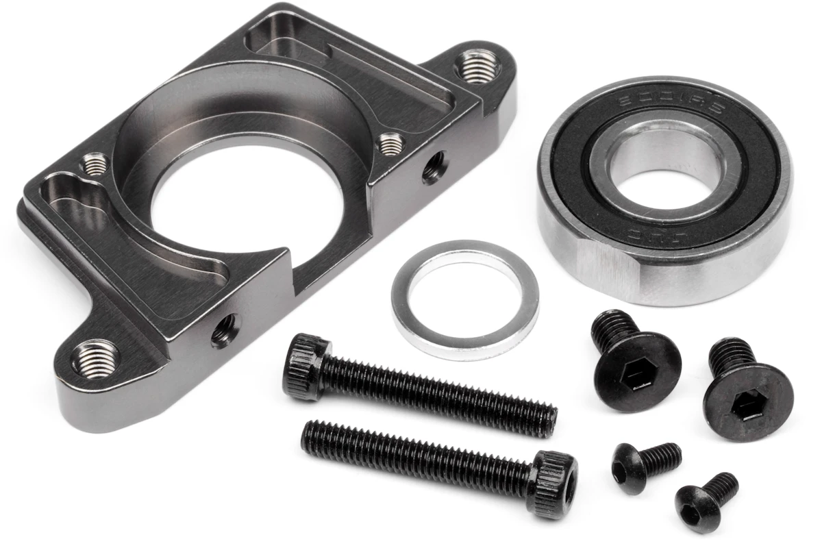 HPI Racing Hd Aluminum Spur Gear Mount (Gunmetal) – view 2