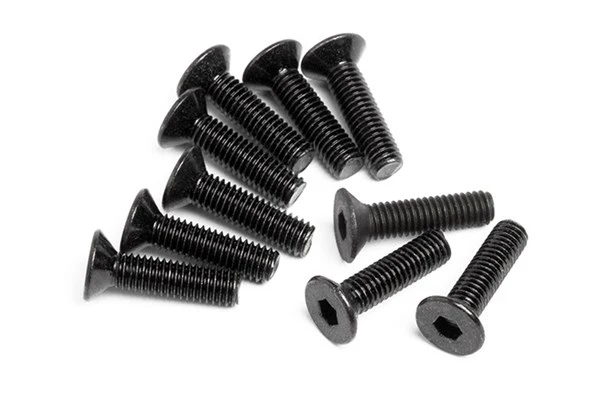 HPI Racing Flat Head Screw M3X12Mm (Hex Socket/10Pcs)