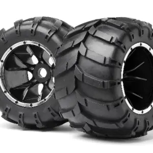 Maverick RC Mounted Wheels and Tyres 2 PCS (Blackout MT)