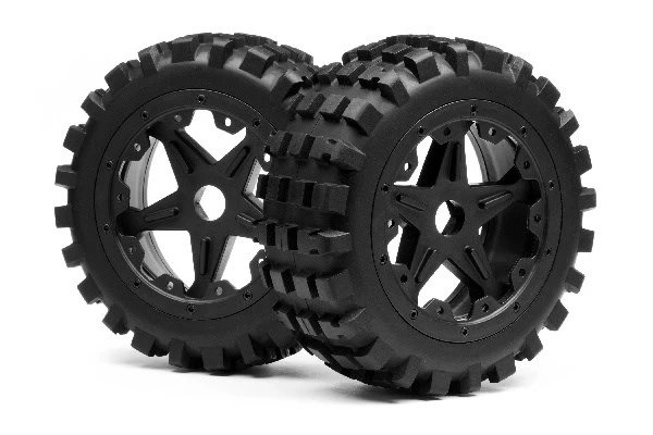 Maverick RC BLACKOUT XB MOUNTED WHEEL AND TYRE SET (FRONT) PR
