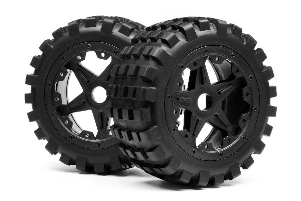 Maverick RC BLACKOUT XB MOUNTED WHEEL AND TYRE SET (REAR) PR