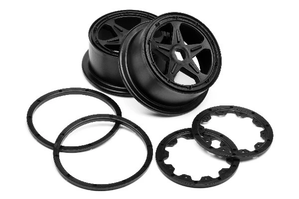 Maverick RC BLACKOUT XB WHEEL SET (REAR) PR