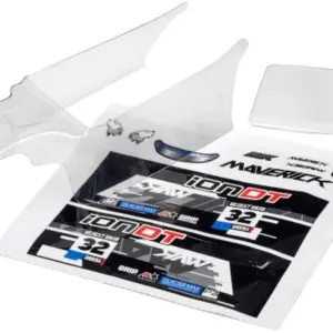 Maverick RC CLEAR DESERT TRUCK BODY WITH DECALS (ION DT)