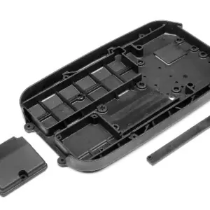 Maverick RC CHASSIS TUB W/Reciever BOX LID & WIRE COVER