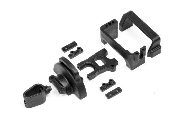 Maverick RC CENTRE DIFF AND SERVO MOUNTS W/Wire HOLDER AND COV