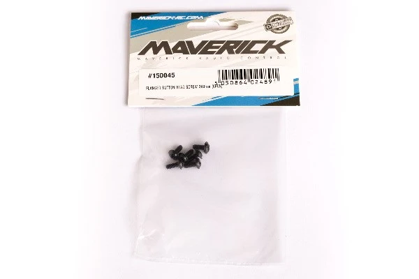 Maverick RC FLANGED BUTTON HEAD SCREW 3X8mm (6PCS)