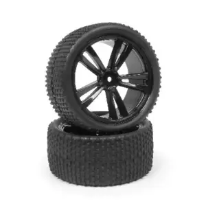 Maverick RC MOUNTED WHEEL AND TYRE SET (XB/REAR/2PCS)