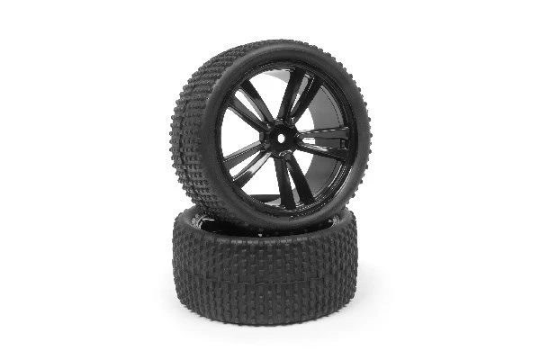 Maverick RC MOUNTED WHEEL AND TYRE SET (XB/REAR/2PCS)