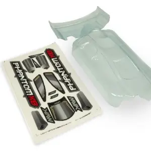 Maverick RC CLEAR LEXAN PHANTOM XB BODY & WING - W/ DECAL