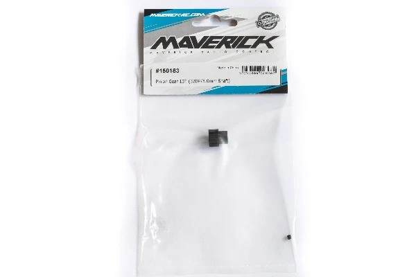 Maverick RC 13T Steel Pinion Gear (0.8 M / 32DP 5.0 Shaft)
