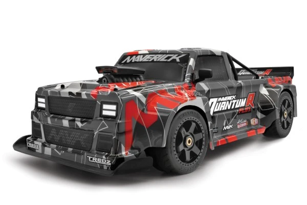 Maverick RC QuantumR Race Truck Body (Black/Red)