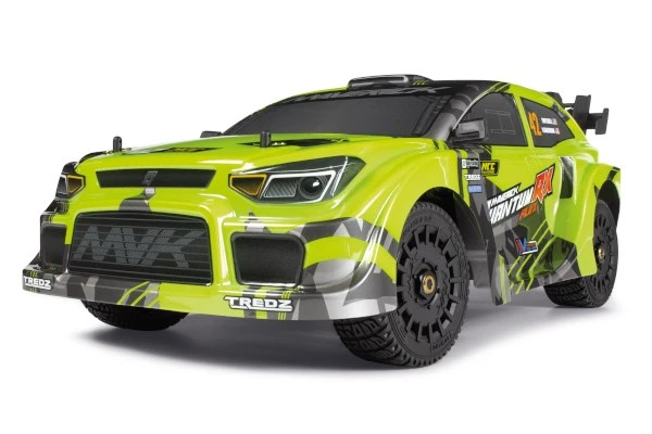 Maverick RC QuantumRX Rally Car Body - Fluoro Green