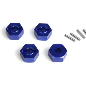 Maverick RC Aluminium 14mm Hex Hub Set (Blue/4pcs)