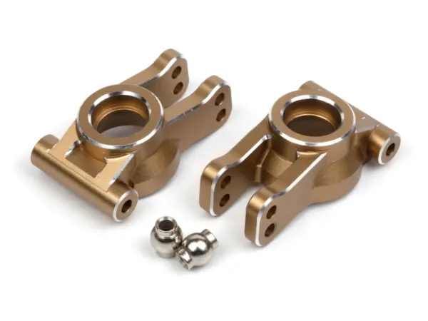 Maverick RC Aluminium Rear Hub Set (Gold/2pcs)