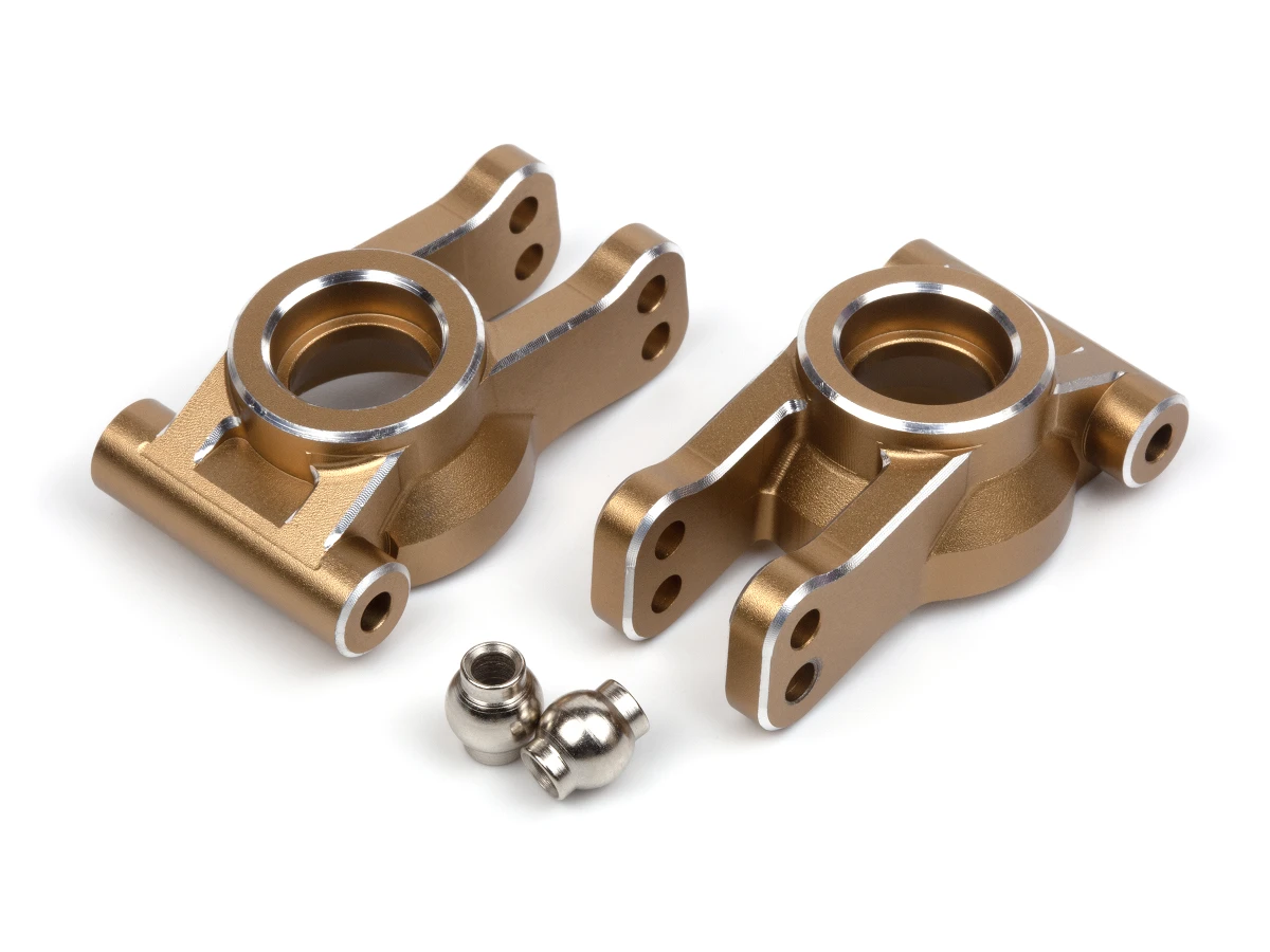 Maverick RC Aluminium Rear Hub Set (Gold/2pcs)