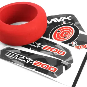 Maverick RC Transmitter Wheel Foam & Decals (Red)