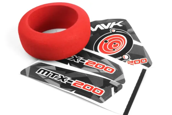 Maverick RC Transmitter Wheel Foam & Decals (Red)