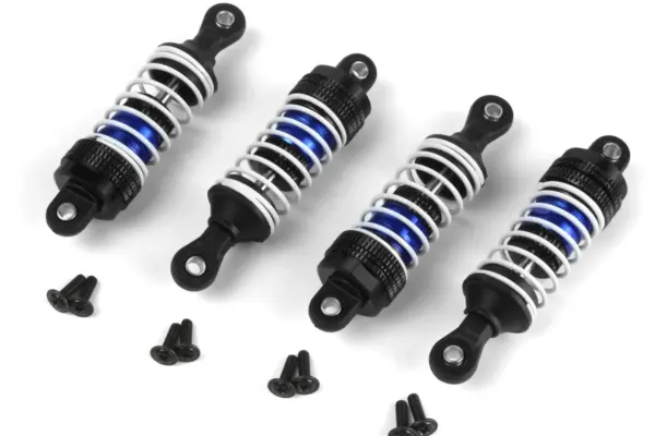 Maverick RC Aluminum Oil-Filled Shock Absorber Set Blue/4pc