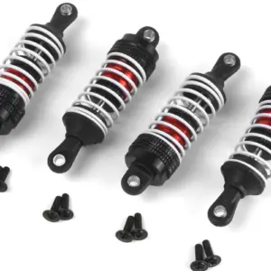 Maverick RC Aluminum Oil-Filled Shock Absorber Set Red/4pc
