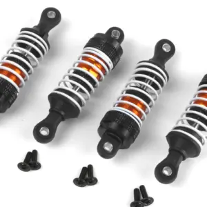 Maverick RC Aluminum Oil-Filled Shock Absorber Set Orange/4pc
