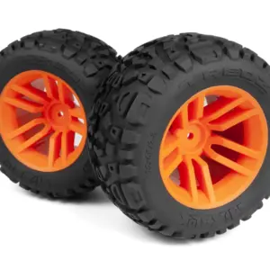 Maverick RC Mounted MixBlok Tire on XT Wheel (Orange/2pcs)