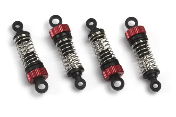 Maverick RC Shock Absorber Set (Red/4pcs)