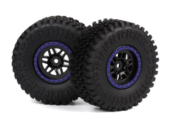 Maverick RC Assembled Wheel & Tyre (Blue/2pcs)
