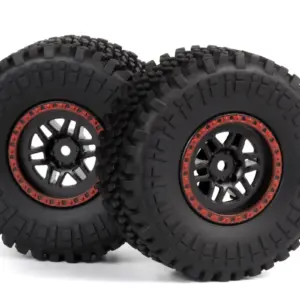 Maverick RC Assembled Wheel & Tyre (Red/2pcs)